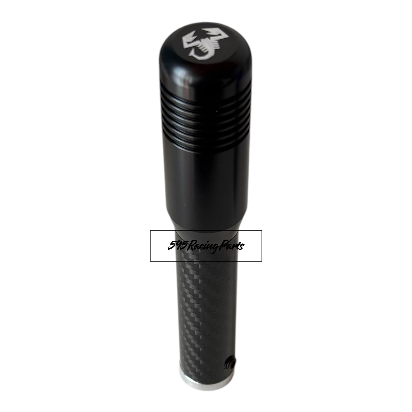 Aluminum knob with carbon shaft for Abarth 500 - 595 - 695 - different finishes available