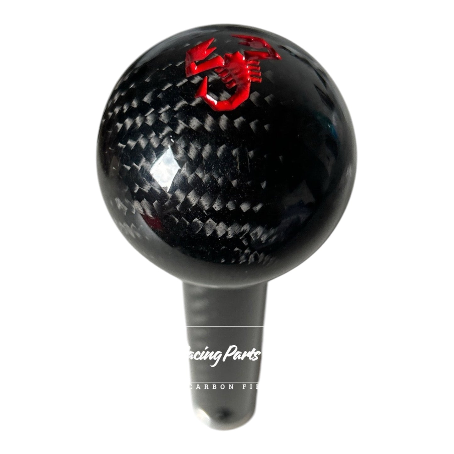 Gear knob in REAL CARBON with scorpion Fiat 500 Abarth - 595 - 500 - 695 - in different finishes 