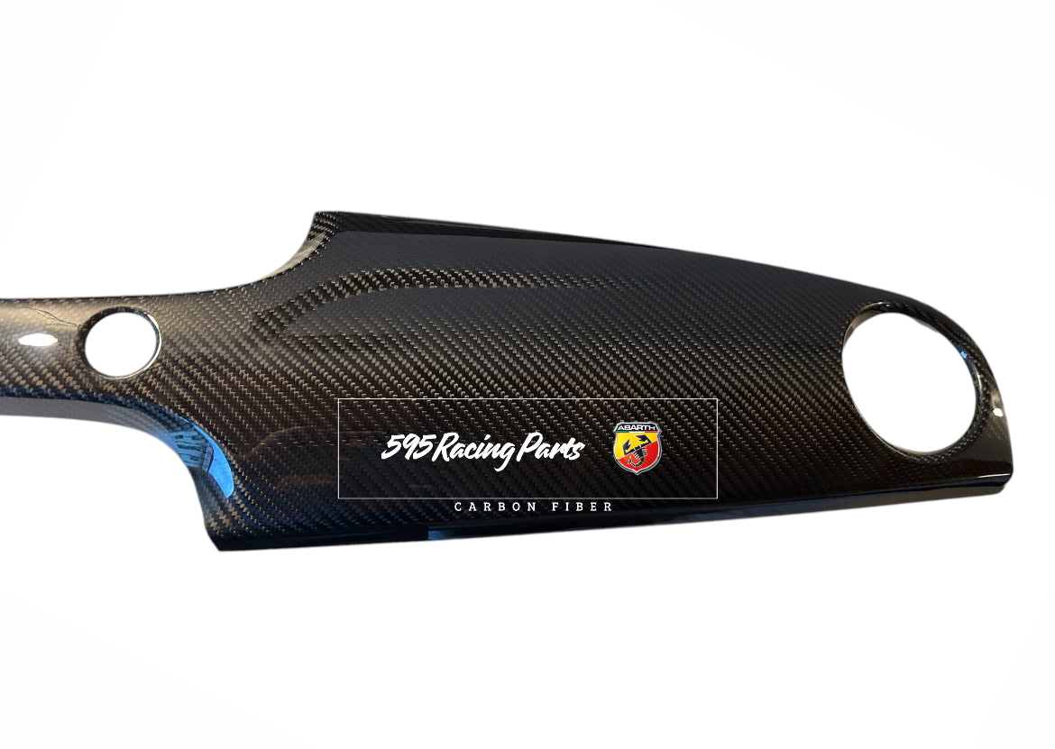 UK version dashboard cover in carbon for Abarth 595 - 695 - Restyling