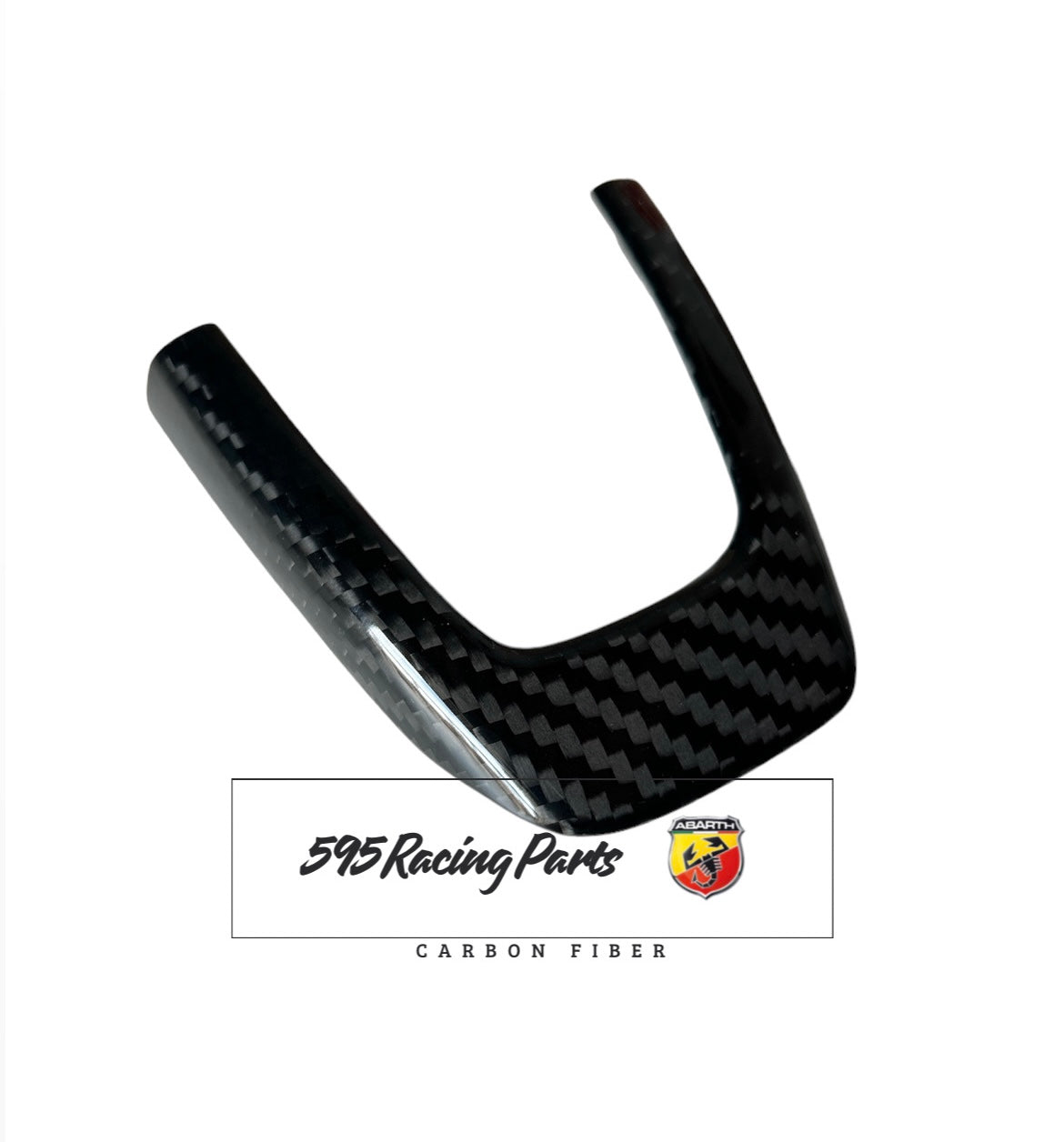 Abarth 500 Pre Restyling Carbon Steering Wheel Cover Kit 