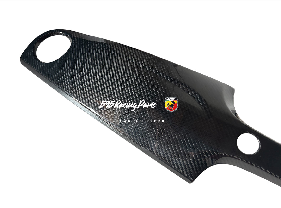 REAL CARBON Dashboard Cover for Abarth 500 - 595 - 695 - Fiat 500 - Right-hand drive version