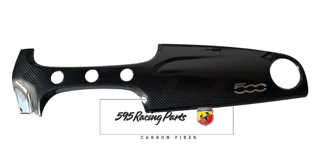 UK version dashboard cover in carbon for Abarth 595 - 695 - Restyling