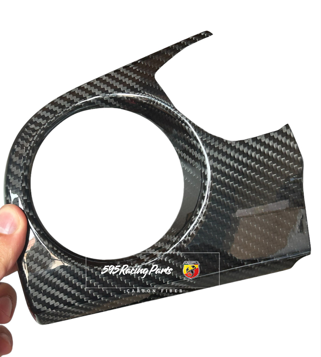 UK version dashboard cover in carbon for Abarth 595 - 695 - Restyling