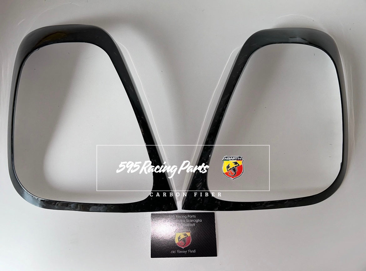 Cover Fanali Posteriori in CARBONIO VERO Per Abarth 500 - 595 - 695 Restyling - in diverse finiture