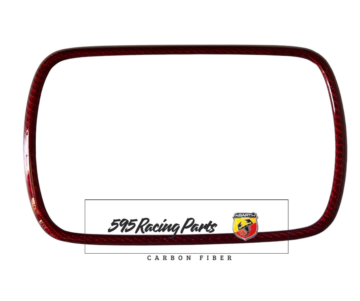 Cover Autoradio in CARBONIO VERO Fiat 500 Abarth 595 - 695 - Fiat 500 - in diverse finiture