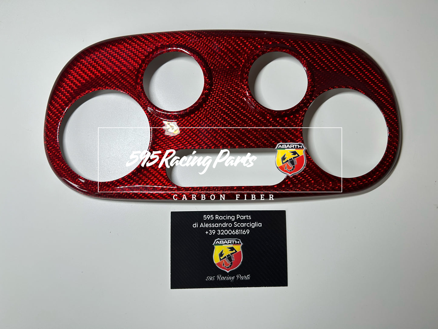 Cover Clima Automatico in CARBONIO VERO Fiat 500 Abarth - 595 - 695 - in diverse finiture