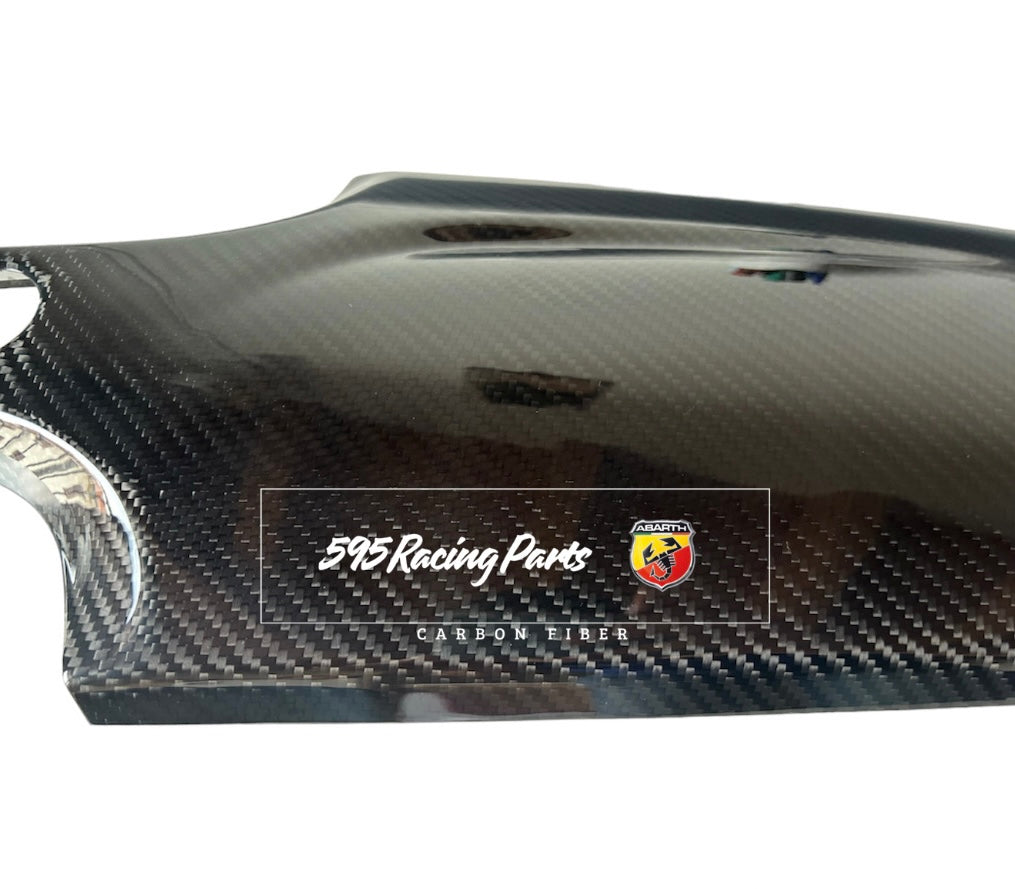 UK version dashboard cover in carbon for Abarth 595 - 695 - Restyling