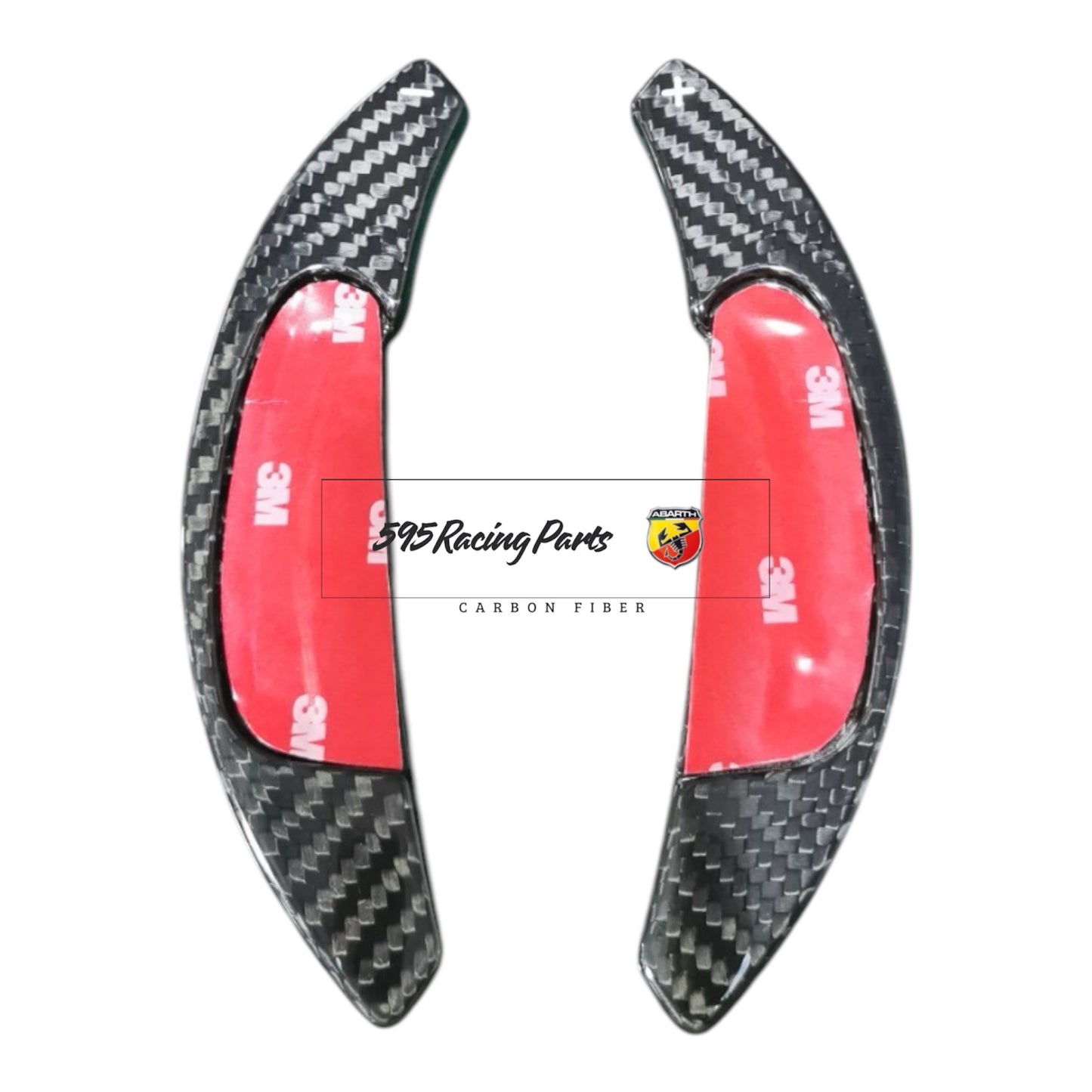 Coppia Paddle Palette Cambio MTA in VERO CARBONIO Fiat 500 Abarth - 595 - 695