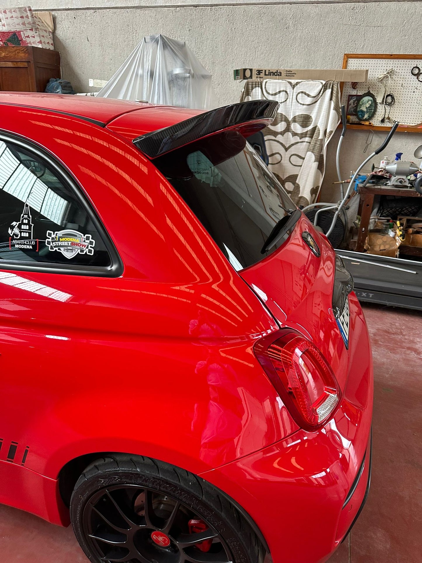 Prolunga Spoiler in CARBONIO VERO Fiat 500 Abarth 595 - 695