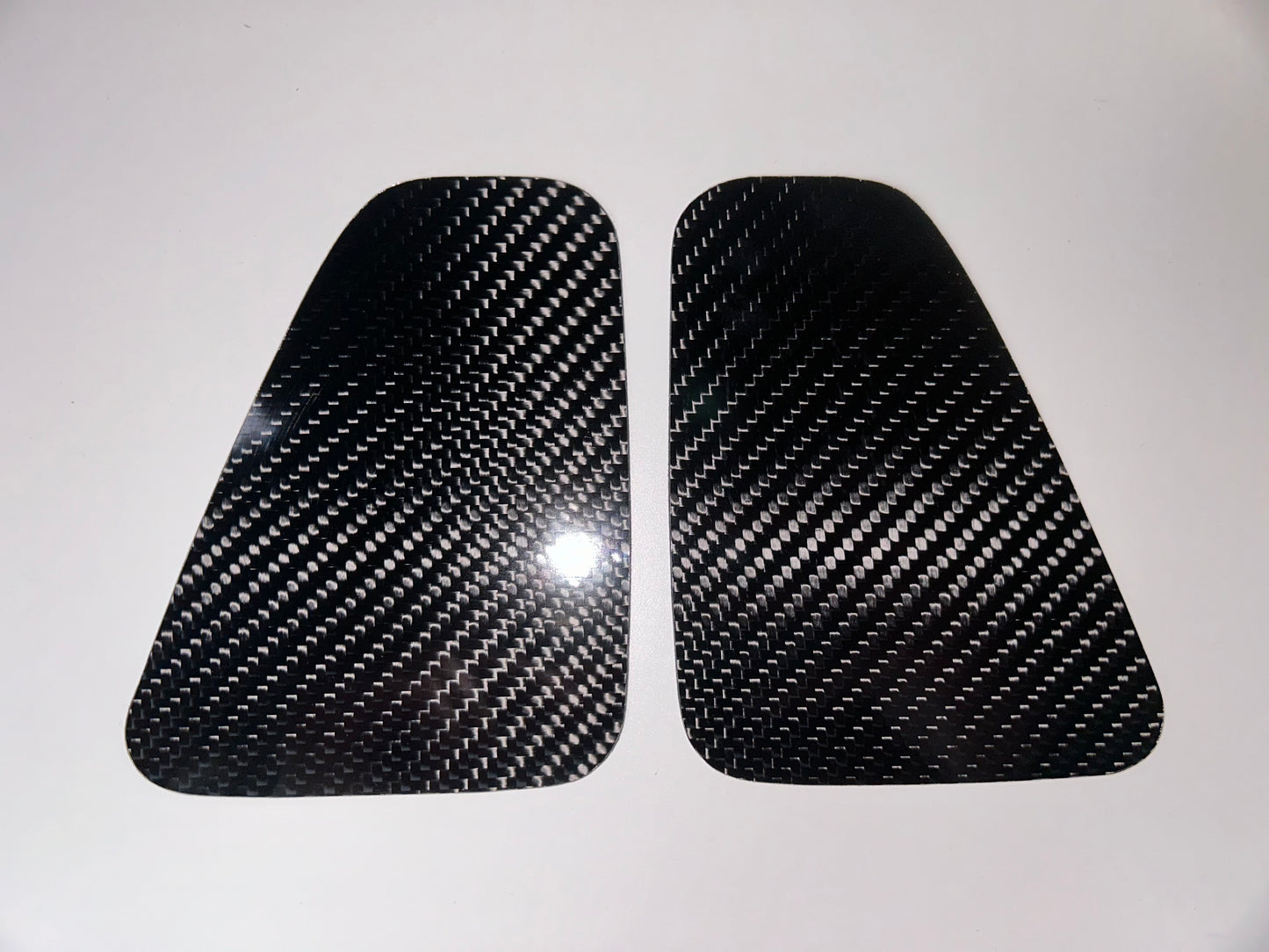 Pair of real carbon rear light plates for Abarth 500 - 595 - 695 