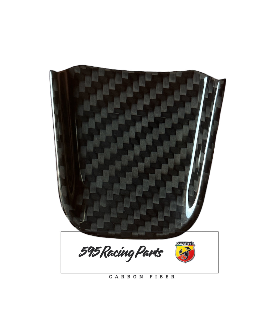 Carbon Insert for Abarth 500 - 595 - 695 Restyling Steering Wheel - Available in different colors 