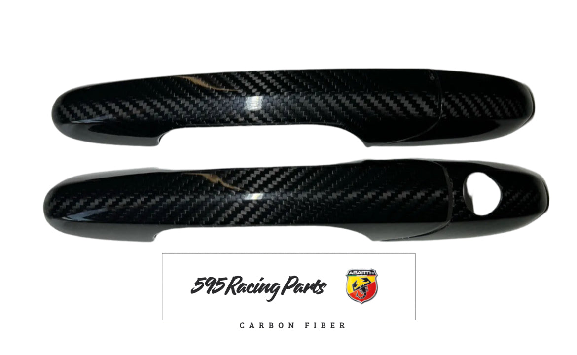 Complete Cover Kit, Moldings, Logos and Handles in Carbon Fiat 500 Abarth - 595 - 695 