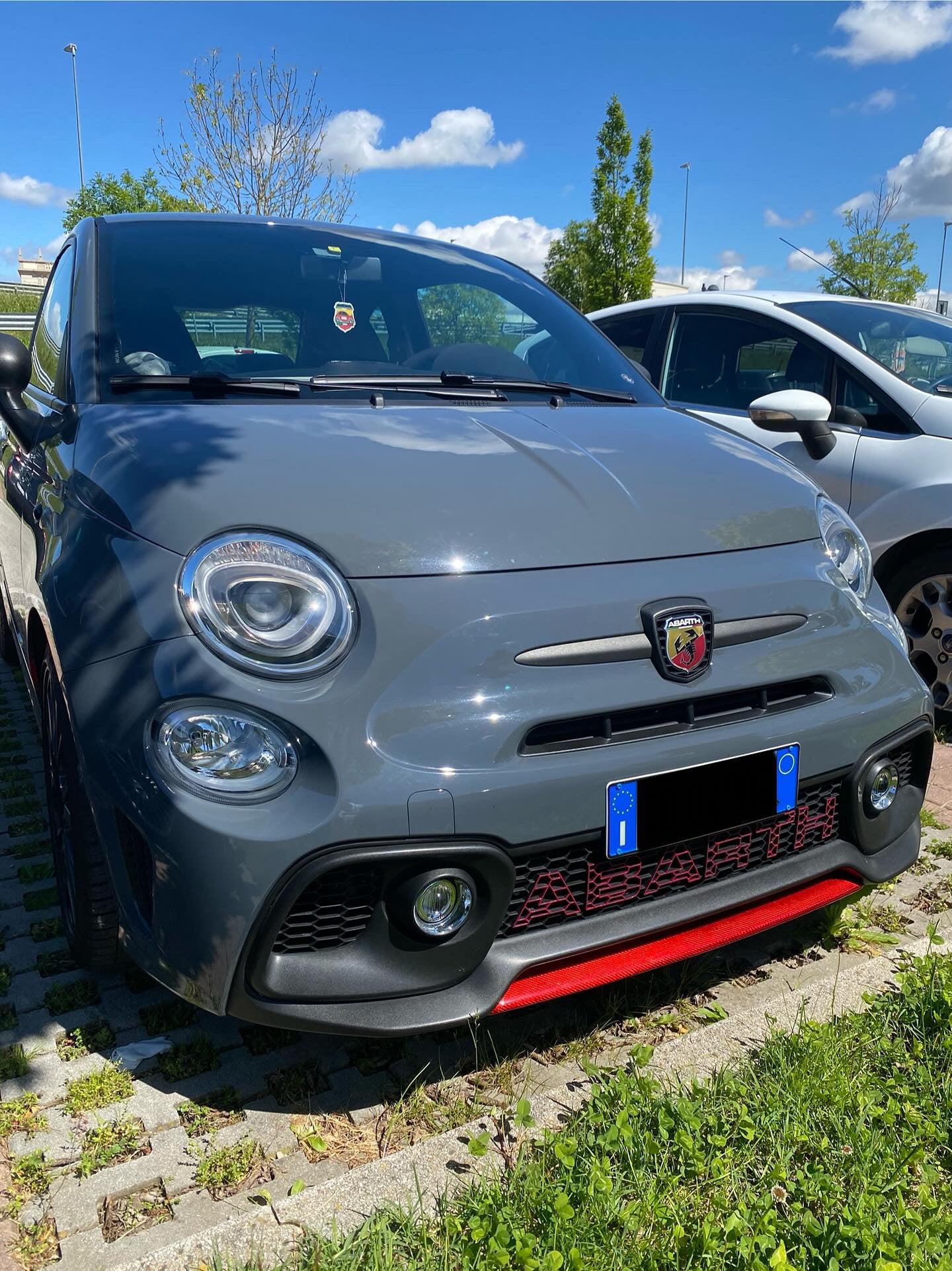 Cover Splitter Lama Anteriore in CARBONIO VERO per Fiat 500 Abarth 595 - 695 - Restyling - diverse finiture