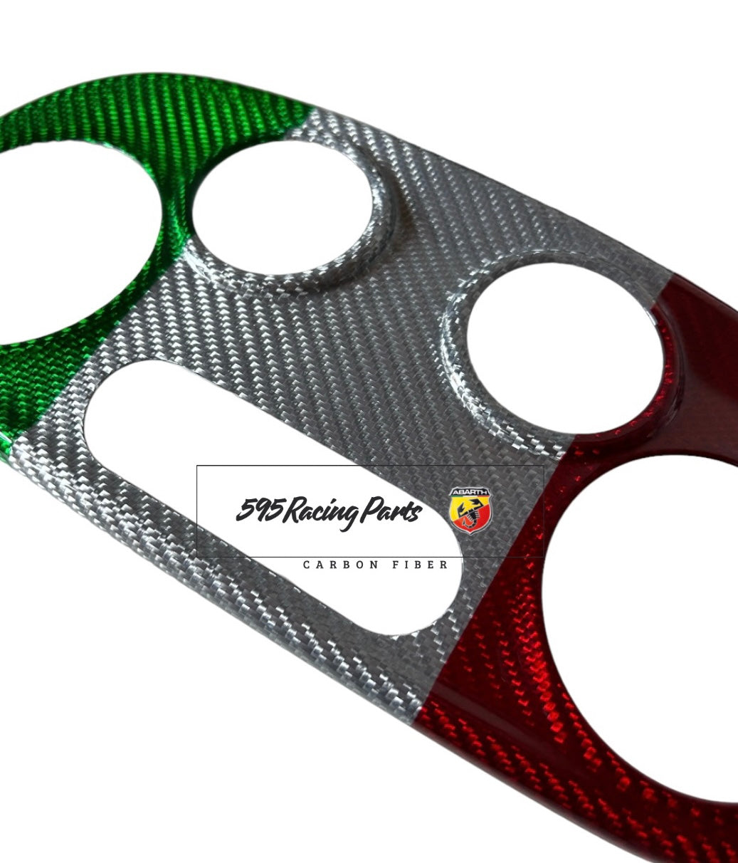 Cover Clima Automatico in CARBONIO VERO Fiat 500 Abarth - 595 - 695 - in diverse finiture