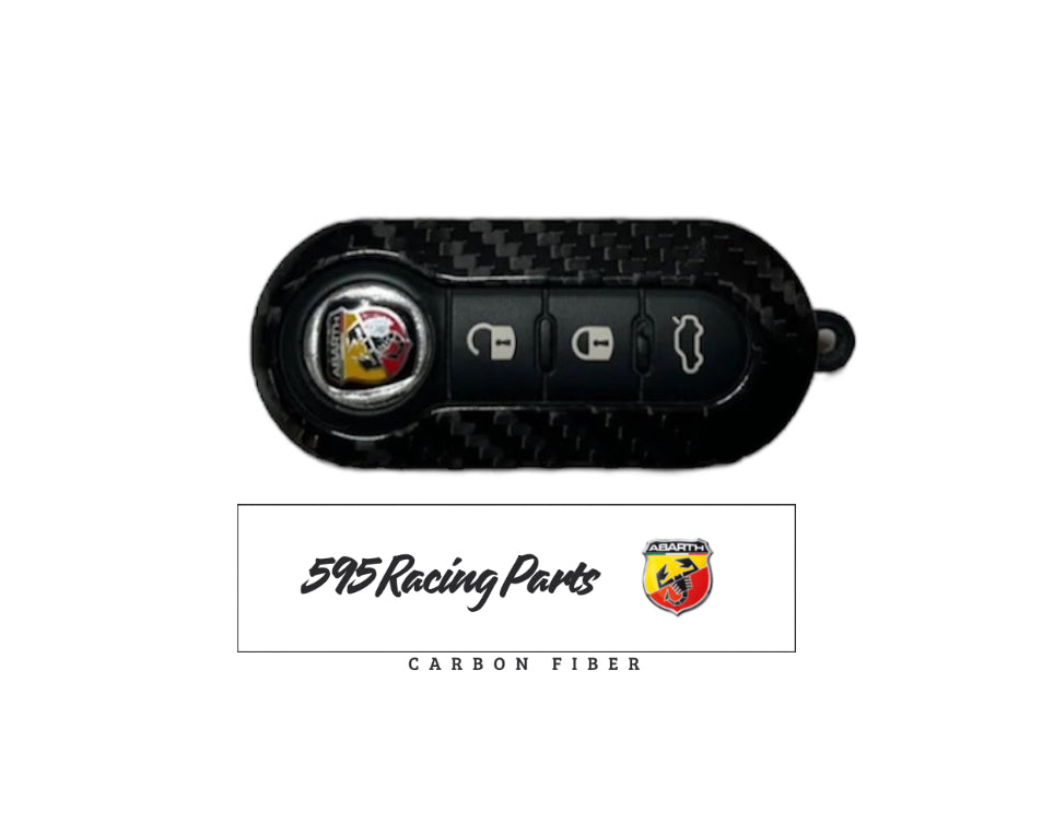 Fiat Key Cover in REAL Carbon 