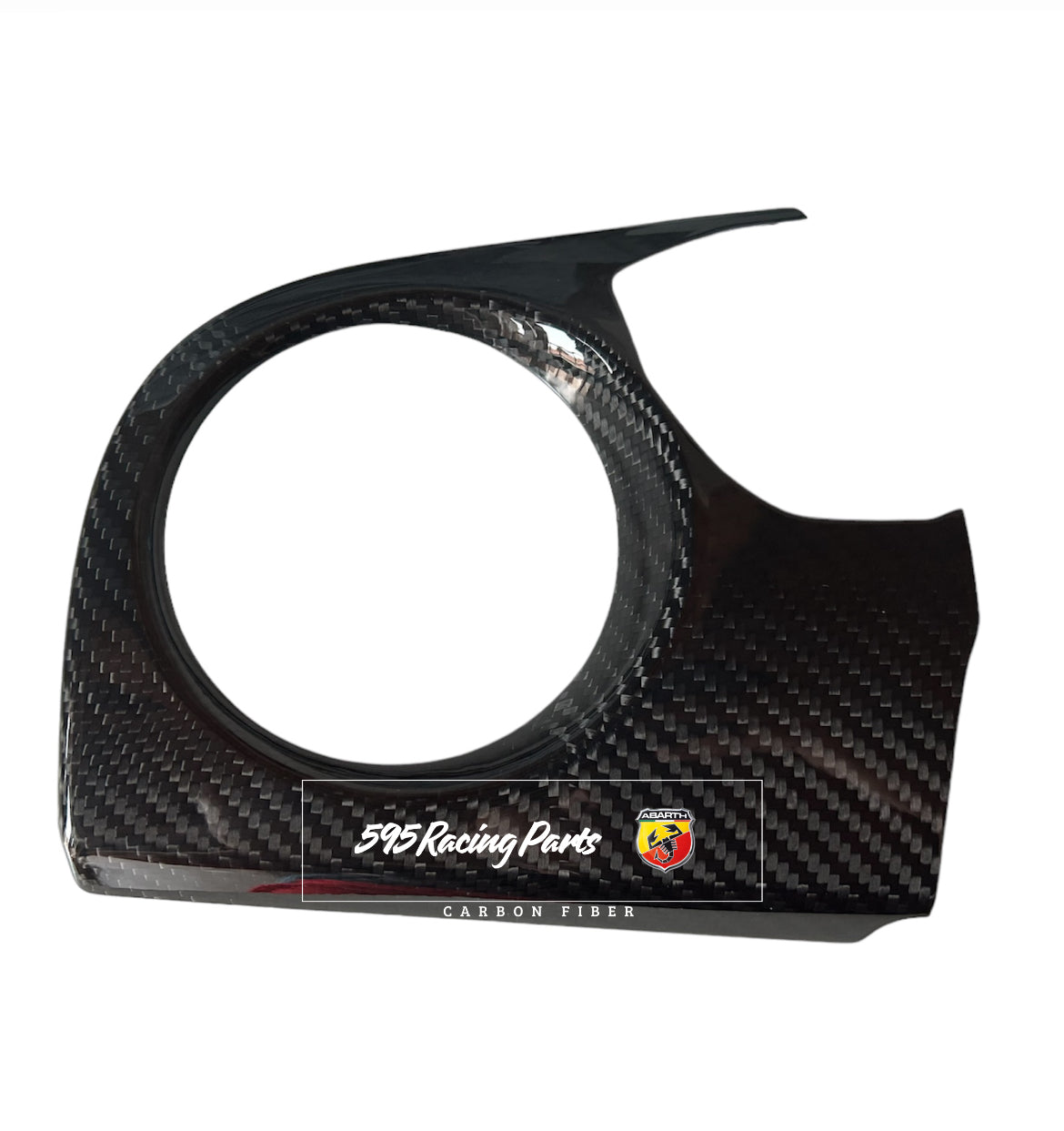 UK version dashboard cover in carbon for Abarth 595 - 695 - Restyling