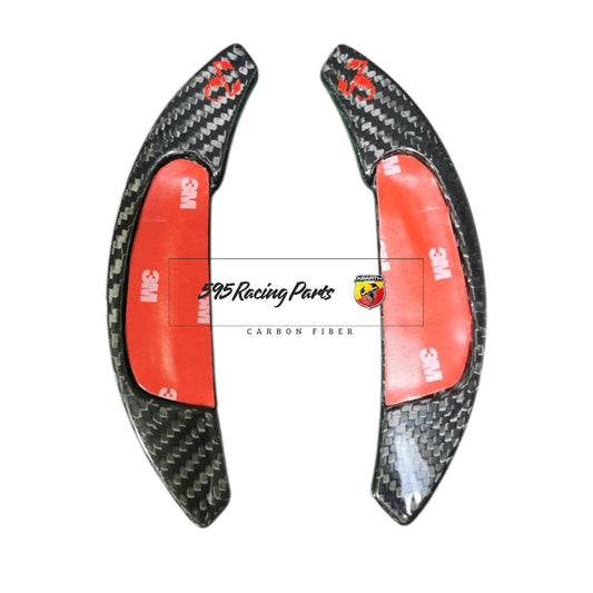 Coppia Paddle Palette Cambio MTA in VERO CARBONIO Fiat 500 Abarth - 595 - 695