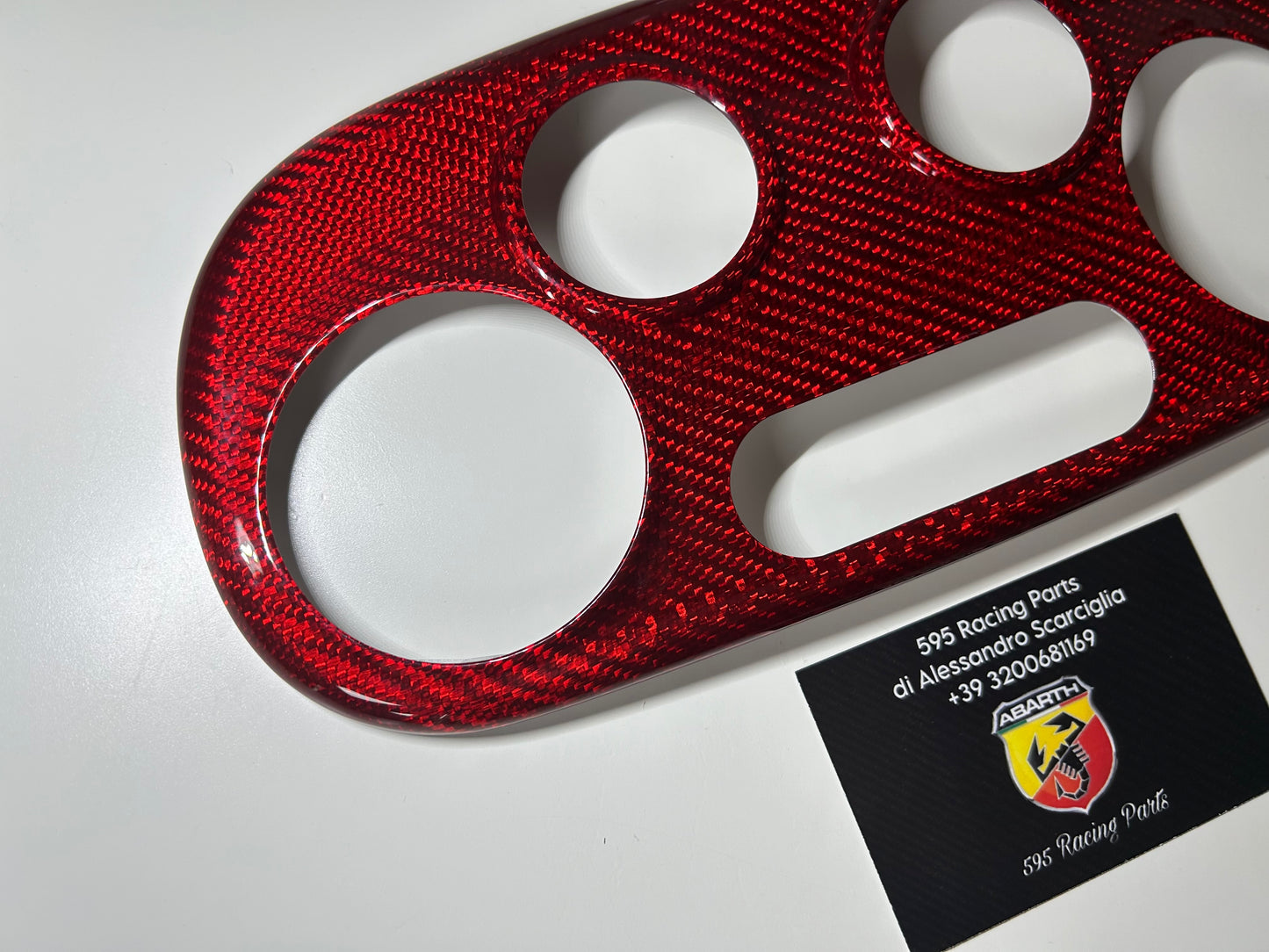 Cover Clima Automatico in CARBONIO VERO Fiat 500 Abarth - 595 - 695 - in diverse finiture