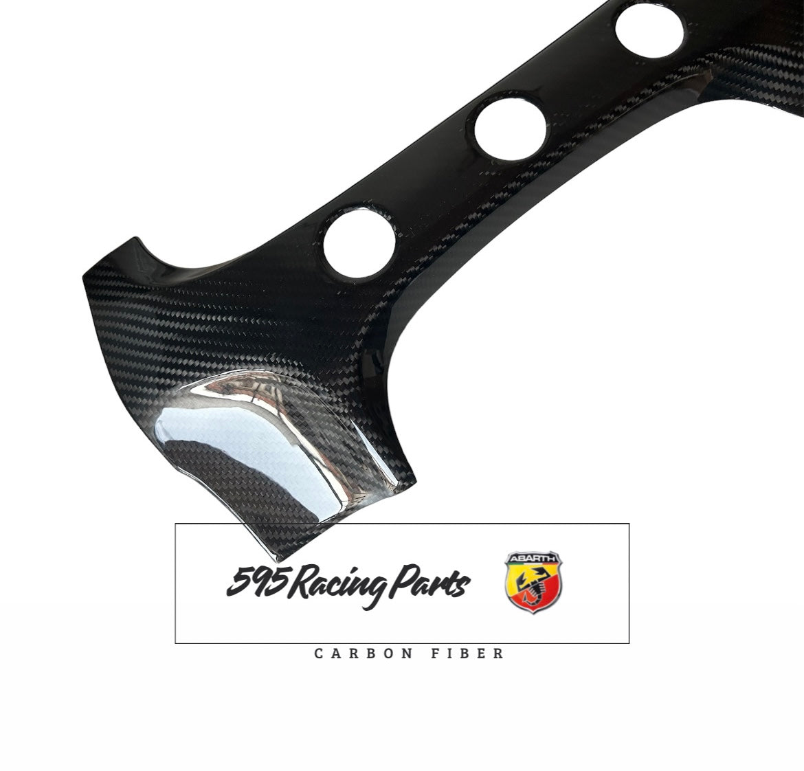 UK version dashboard cover in carbon for Abarth 595 - 695 - Restyling