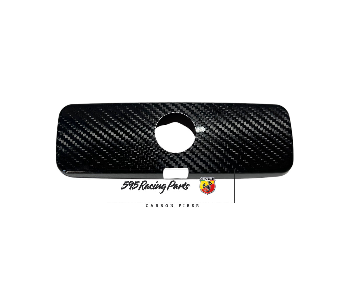 Cover specchietto retrovisore interno in VERO CARBONIO Fiat 500 Abarth - 595 - 695 - Fiat 500