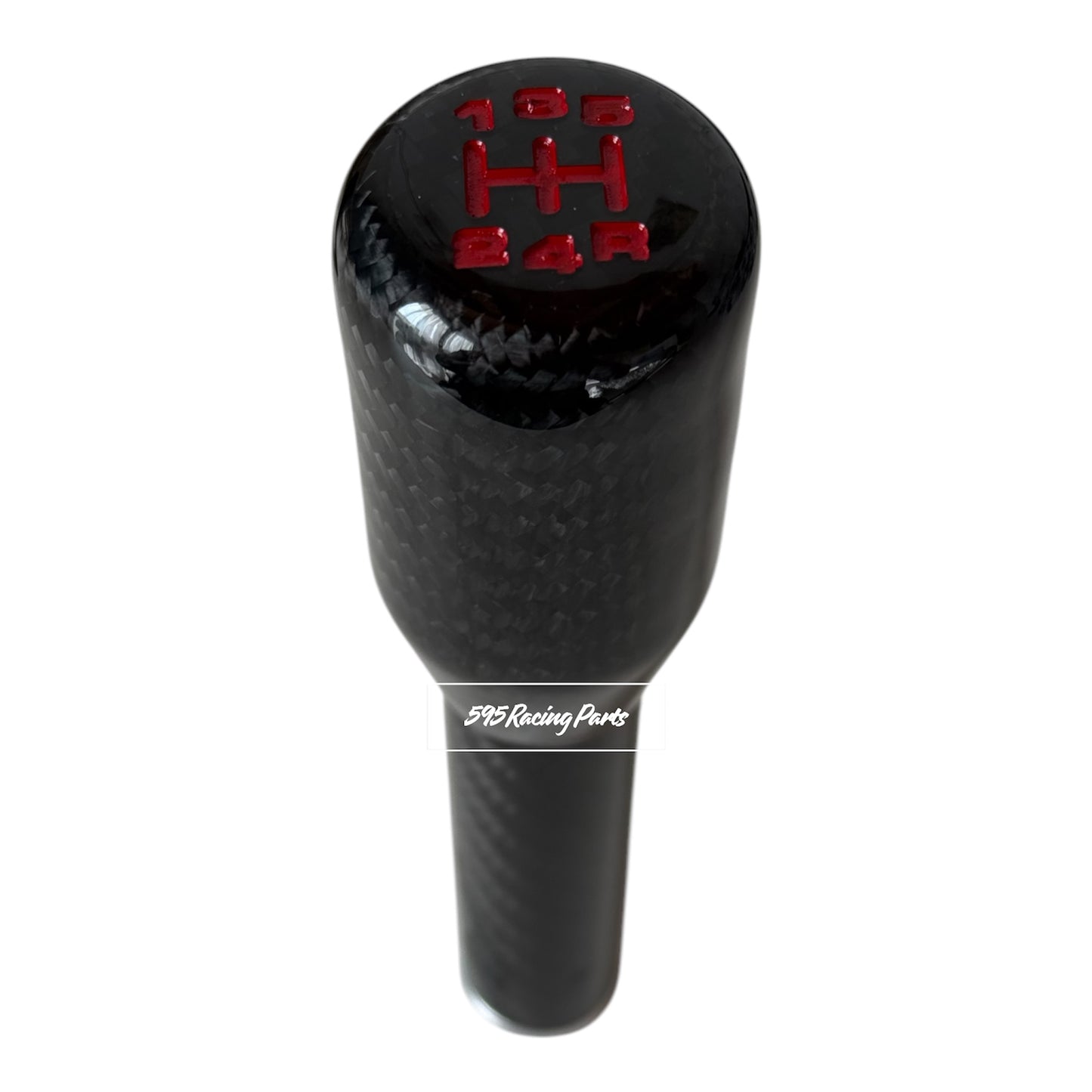 Gear Knob in REAL CARBON with Gears for Fiat 500 Abarth 595- 695