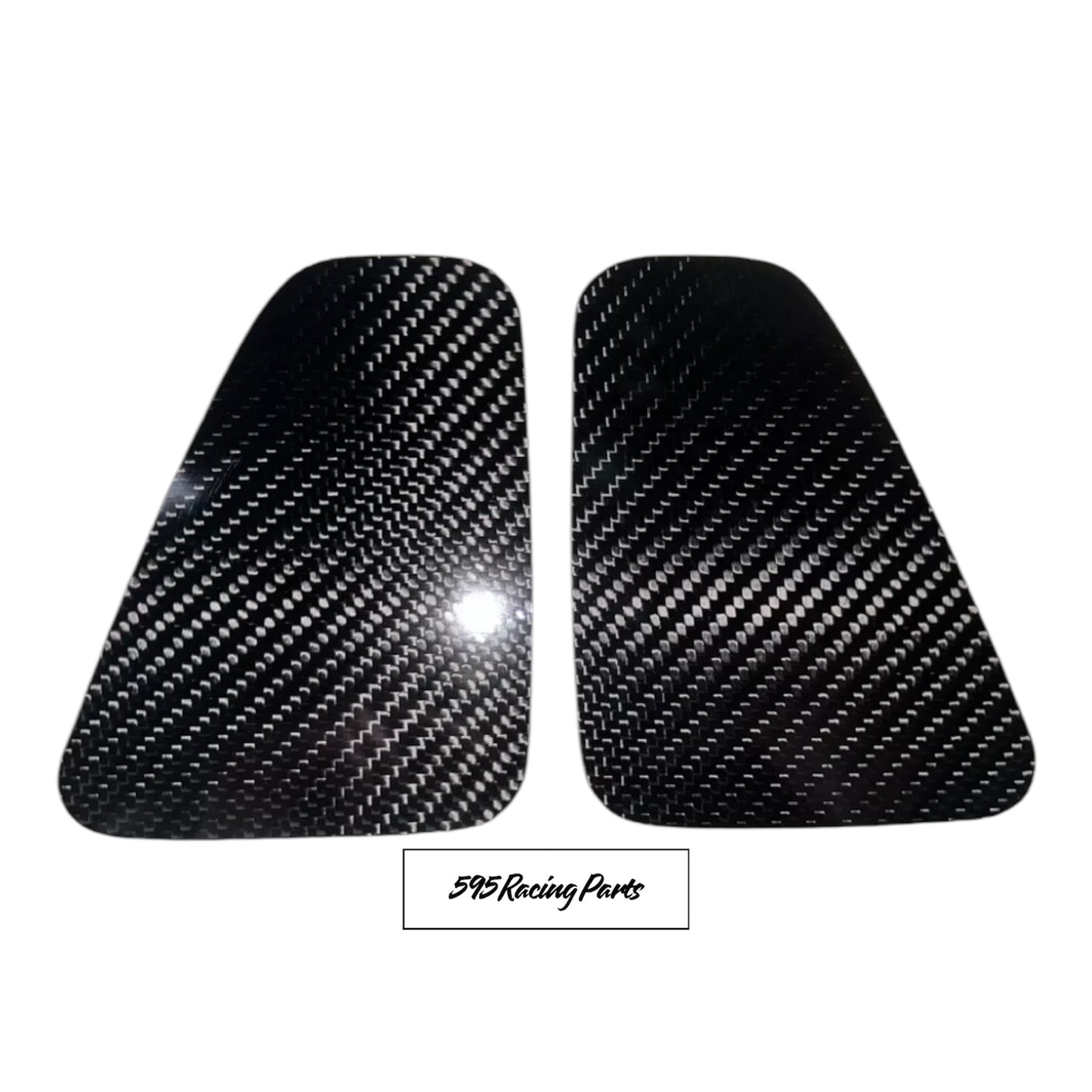 Coppia Placchette Fanali Posteriori in CARBONIO VERO Per Abarth 500 - 595 - 695 Restyling - in diverse finiture