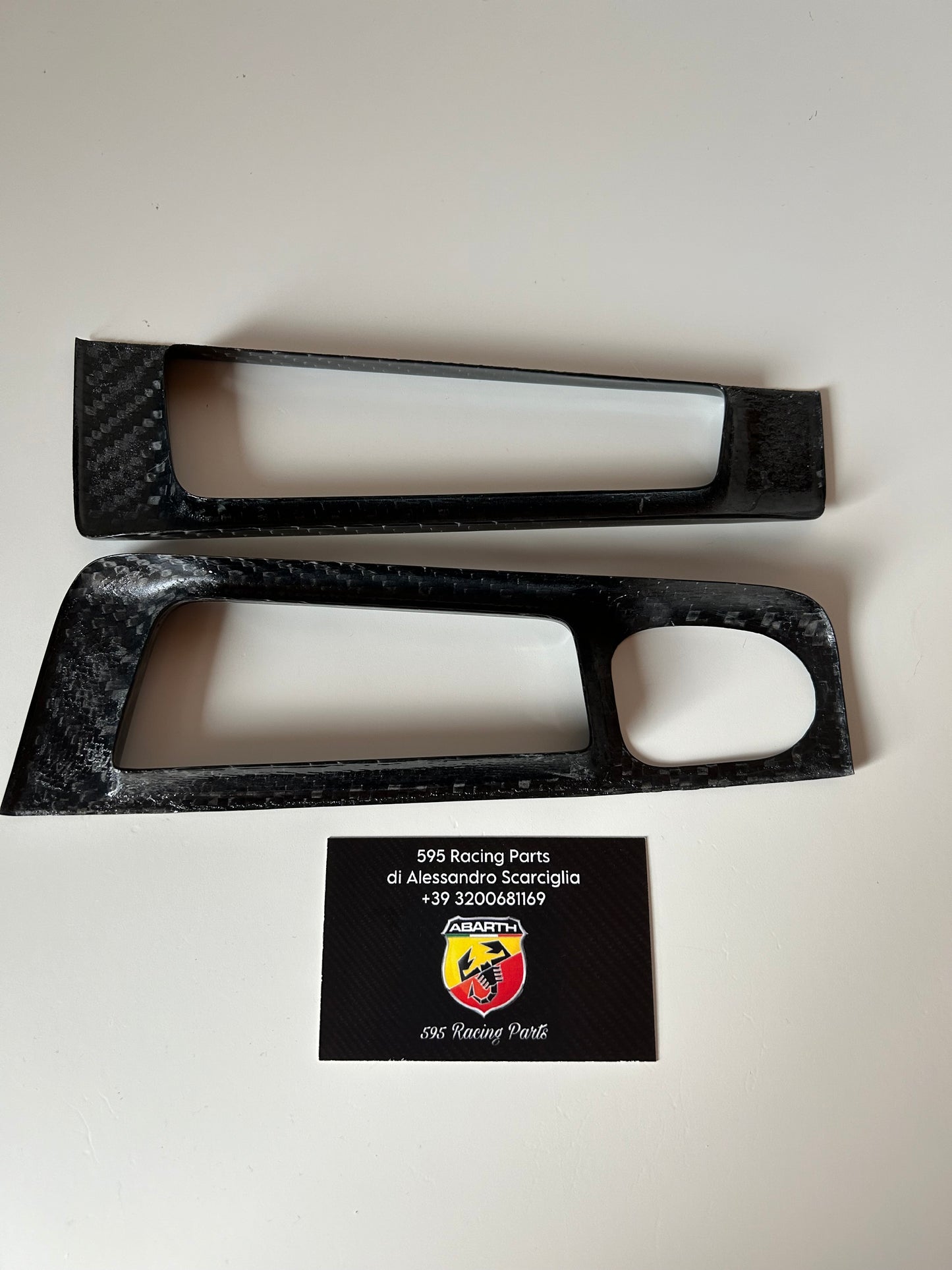 Cover maniglie interne in CARBONIO VERO Abarth 595 - 695 - 500 - Fiat 500