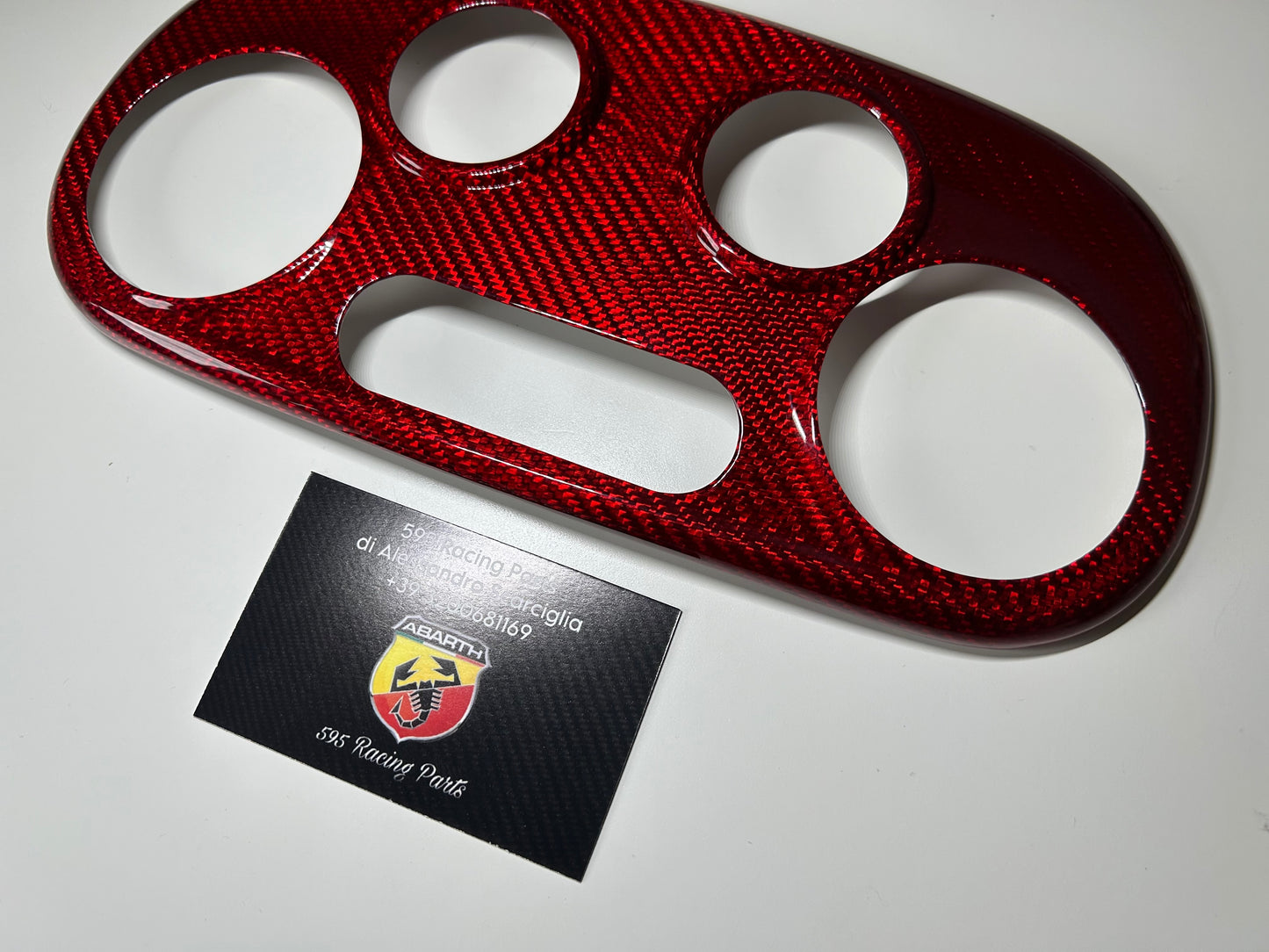 Cover Clima Automatico in CARBONIO VERO Fiat 500 Abarth - 595 - 695 - in diverse finiture